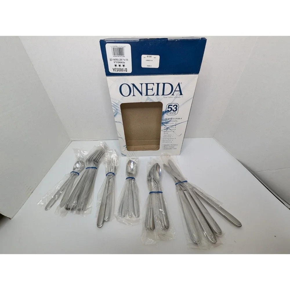 Oneida Peninsula Partial Set Silverware Unused Wrapped As Is‎